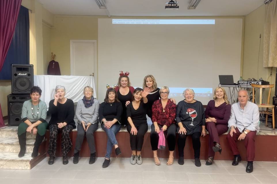 Il gruppo a un evento della scuola
